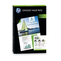 Kolorowe wkłady atramentowe HP 920XL + Papier fotograficzny (CH081AE) - HP 920XL ValuePack
