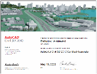 Certyfikat Autocad Civil 3D 2010 - Autocad Civil 3D 2010 Certified Associate