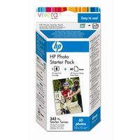 Trójkolorowy atramentowy wkład drukujący HP 343 + Papier fotograficzny (Q7948EE) - HP 343+papier