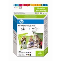 Komplet wkładów HP 363 + Papier fotograficzny (Q7966EE) - HP 363 PhotoPack