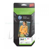 Kolorowe wkłady atramentowe HP 364 + Papier fotograficzny (CH082EE) - HP 364 Photo Pack