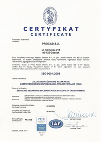 Nowy certyfikat ISO 9001:2008